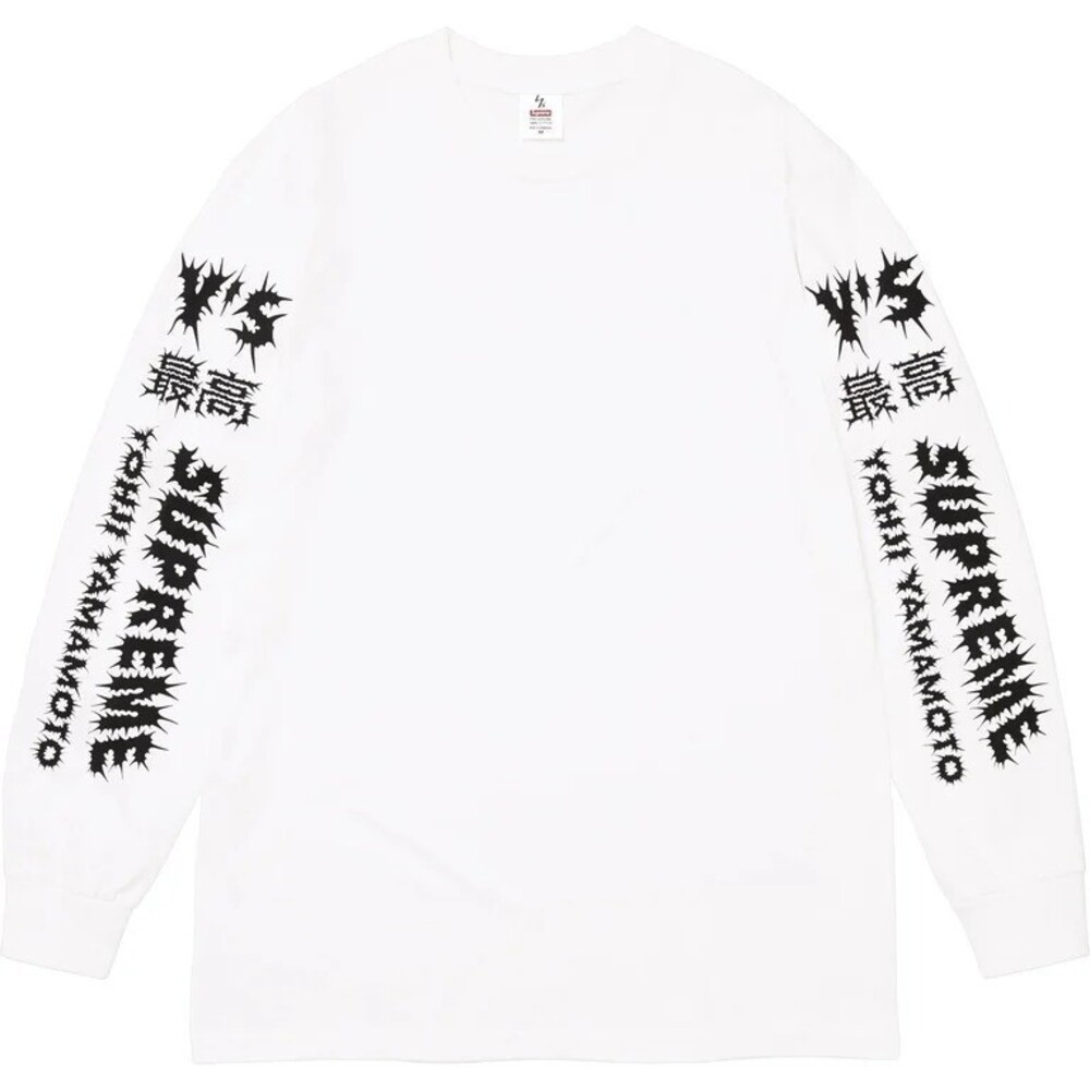 Supreme Y's by Yohji Yamamoto L/S Tee - White / Regular / L